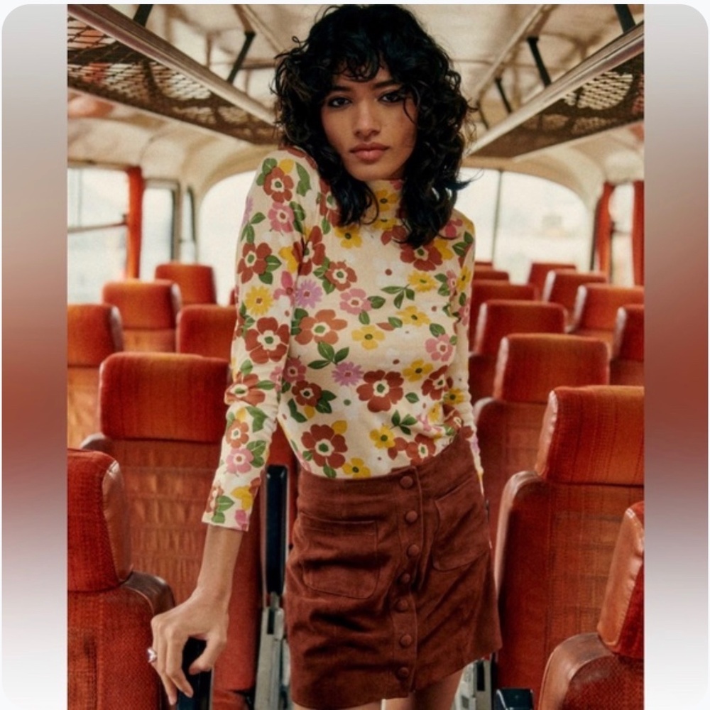 Sézane Felix Jumper in Sol Print- XL